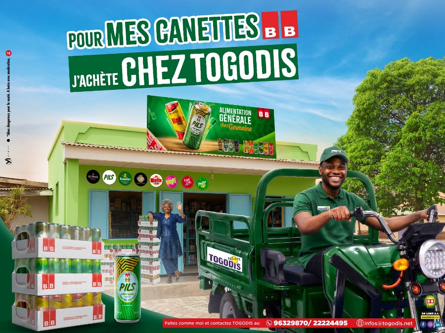 TOGODIS, partenaire stratégique pour l’approvisionnement en canettes BB Lomé au Togo