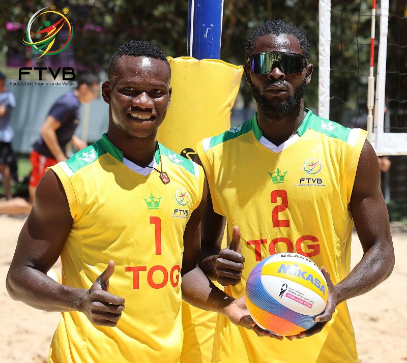 Beach-volley : le Togo qualifié pour les Championnats continentaux CAVB 2026 grâce à son ranking