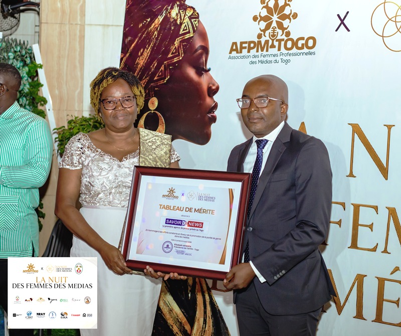 Nuit des femmes des médias au Togo : Savoir News honorée aux côtés de plusieurs professionnelles