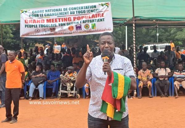 Togo/Politique : Le meeting du CNCC à Tsévié reporté au 8 novembre