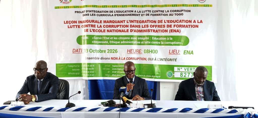 Lutte contre la corruption : A l’ENA, la HAPLUCIA lance une leçon inaugurale pour promouvoir l’éthique